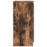 Sideboard Smoked Oak 37.5x35x76 cm Engineered Wood 861728