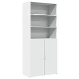 Highboard White 80x42.5x185 cm Engineered Wood 3281378