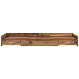 Bed Frame with Headboard Old Wood 90 x 190 cm Engineered Wood 3335251