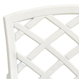 Garden Chair White Cast aluminium Medium Ergonomic Garden Chair 3216321
