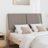 Upholstered Headboard Taupe 120 cm Solid Pine Wood 879407