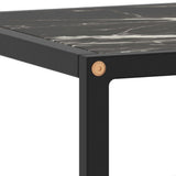 TV Cabinet Black with Black Marble Glass 100x40x40 cm 322858