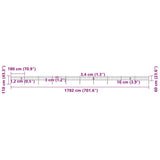 Garden Fence Steel Tough Modern 277647