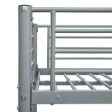 Bunk Bed without Mattress Grey Metal 90x200 cm 287911