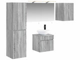 Bathroom Cabinet Set 5 pcs Grey Sonoma Engineered Wood 3407340
