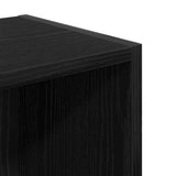 Bookcase Black Oak 31x24x77 cm Engineered Wood 860329