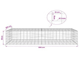 Gabion with 5 mm Wire and 10x10 cm Mesh 200x100x50 cm 3465286