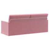 3 Seater Sofa Pink 190 x 81 x 82 cm Velvet 42041124