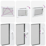 Basement Window "RISOR" 80x70 cm Tilt&Turn DIN Left White 4108313