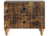 Bedside Cabinet Smoked Oak 43 x 34.5 x 48 cm Engineered Wood 894075
