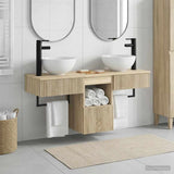 Bathroom Furniture Set 3 pcs Sonoma Oak Engineered Wood 3405579