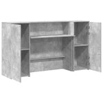 Reception Desk Concrete Grey 180x50x103.5 cm Engineered Wood 3324208