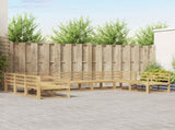 Outdoor Sofa Set 9 pcs White 404 x 245.5 x 73 cm 3387048