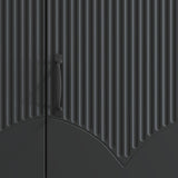TV Cabinet Black 99 x 34.5 x 47 cm Engineered Wood 895406