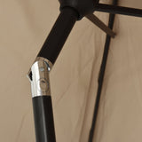 Garden Parasol with Metal Pole 300 cm Taupe 44500