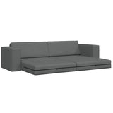Sofa Bed Dark Grey 245 x 78 x 77 cm Fabric 4106716