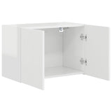 TV Wall Cabinet Wall-mounted High Gloss White 59.5 x 31 x 40 cm 892337