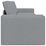 Sofa Bed Light Grey 245 x 78 x 77 cm Fabric 4106715