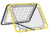 Football Rebounder Double Side Adjustable Yellow and Black Steel 4007969