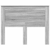 Headboard with Headboard Grey Sonoma 135 cm Engineered Wood 887462