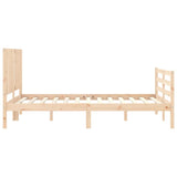 Bed Frame without Mattress 120x200 cm Solid Wood 3194761