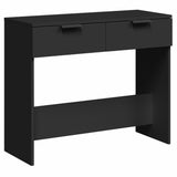 Console Table Black 90x36x75 cm Engineered Wood 811332