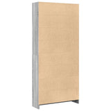 Bookcase Grey Sonoma 80x24x176 cm Engineered Wood 857858
