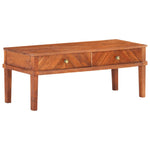 ZNTS TV Cabinet 110x40x41 cm Solid Acacia Wood 286577
