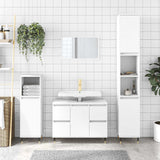 Bathroom Cabinet White 80x33x60 cm Engineered Wood 831644