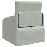 Sofa Bed Light Grey 65 x 80 x 83 cm Velvet 4106648