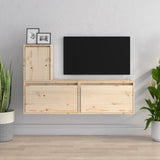TV Cabinets 3 pcs Solid Wood Pine 3100174