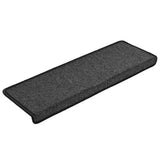 ZNTS Stair Mats 30 pcs 65x21x4 cm Anthracite 3365765