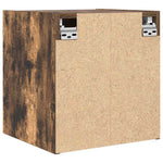 ZNTS Wall-mounted Bedside Cabinets 2 pcs Smoked Oak 38x34x40 cm 861256