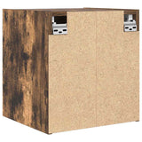 ZNTS Wall-mounted Bedside Cabinets 2 pcs Smoked Oak 38x34x40 cm 861256