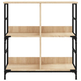 Bookshelf Sonoma Oak 78.5x33x82 cm Engineered Wood 835245