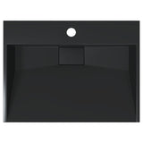 Wash Basin 50x38x11 cm Mineral Cast/Marble Cast Matt Black 155979