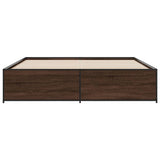 Bed Frame without Mattress Brown Oak 180x200 cm Super King 3279876
