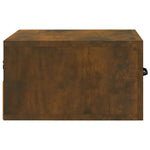 ZNTS Wall-mounted Bedside Cabinets 2 pcs Smoked Oak 35x35x20 cm 817580