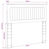 Headboard Concrete Grey Engineered wood 888455