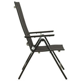 Bistro Set Black and Anthracite Aluminium 5 Piece Set 3070658