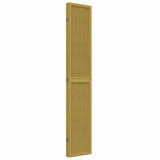 Room Divider 5 Panels Brown Solid Wood Paulownia 358824