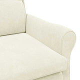 Armchair Cream 76 x 94 x 102 cm Velvet 42009865