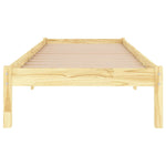 Bed Frame without Mattress Solid Wood Small Single 809977