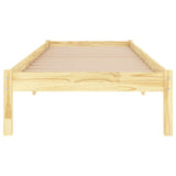 Bed Frame without Mattress Solid Wood Small Single 809977