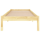 Bed Frame without Mattress Solid Wood Small Single 809977