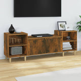 TV Cabinet Smoked Oak 160x35x55 cm Engineered Wood 821193