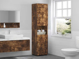 Bathroom Cabinet Set TULUM Smoked Oak 37 x 31.5 x 203 cm 880356