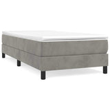 Box Spring Bed Frame Light Grey 90x200 cm Velvet 3120748