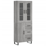 Highboard Grey Sonoma 69.5x34x180 cm Engineered Wood 3198495