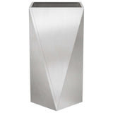 Planter Silver 40 x 40 x 75 cm Stainless Steel 883788